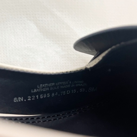 Tory Burch Leather Heeled Loafers Cream Size 8M - Picture 8 of 8